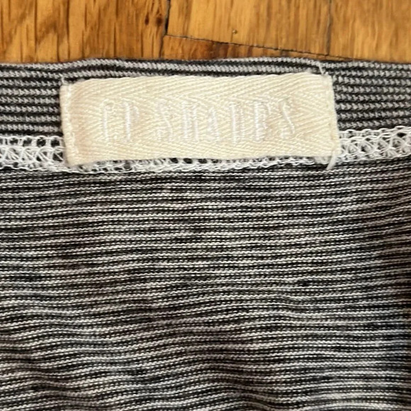 CP Shades XS long sleeve tunic grey and white striped 32” great pre owned cond - Picture 5 of 5